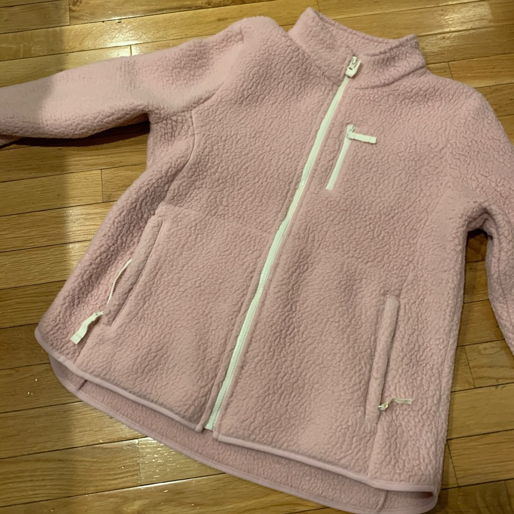 Light pink Sherpa sweatshirt/jacket